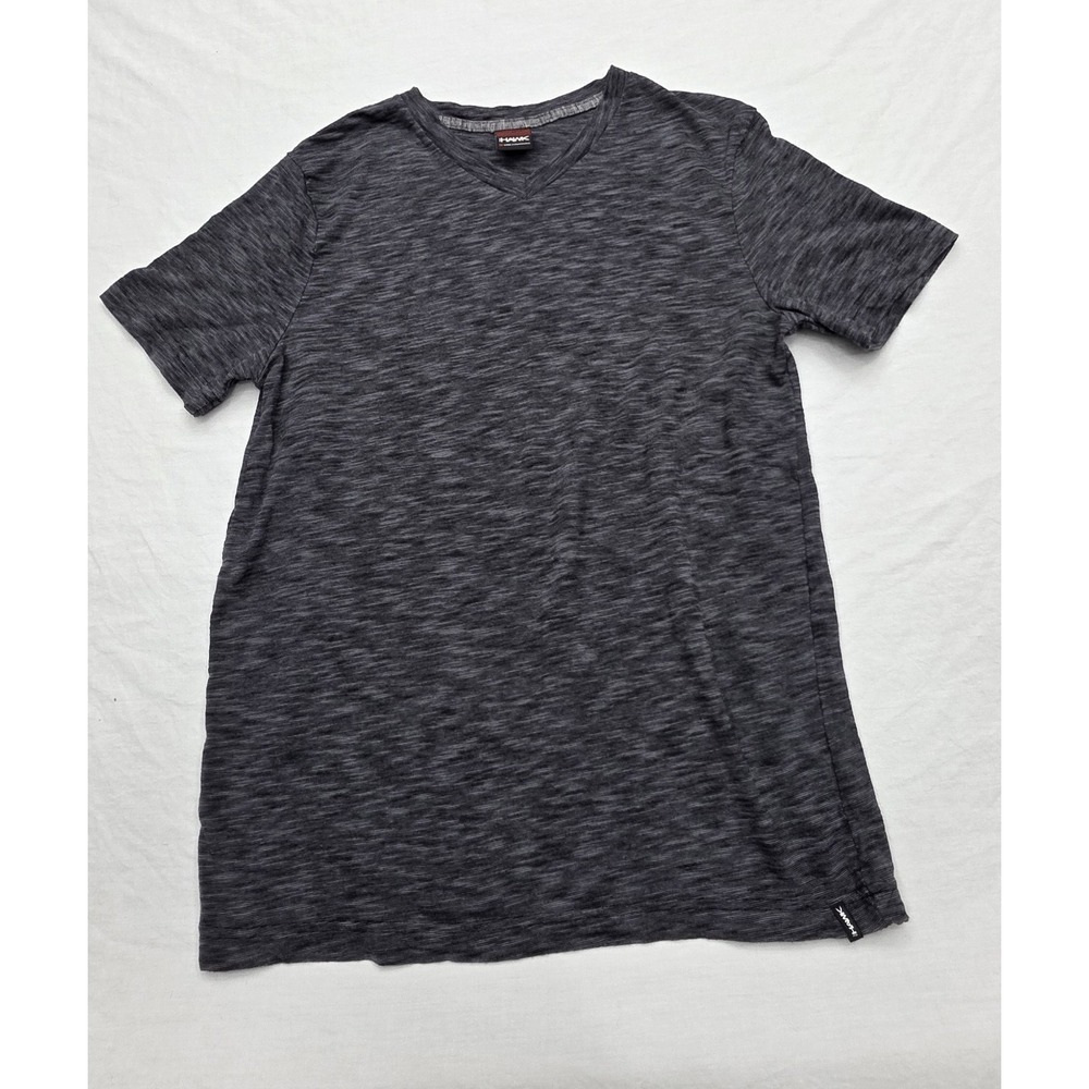 Tony Hawk Men'sβ Gray V-neck T-shirt Size Medium